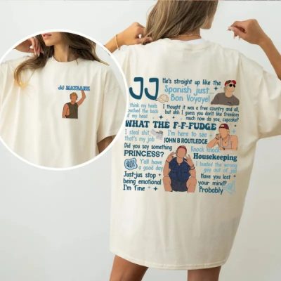 [2 SIDED/For School/Teens] 0uter Banks JJ Lines Ver3 T-Shirt Sweatshirt Hoodie, OBX P4L Shirt, Pogues Shirt