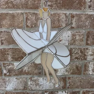 Marilyn Dancing Lady Stained Glass Suncatcher photo review