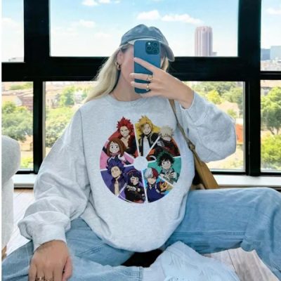 Funny My Hero Academia Characters Anime Hoodie, Mha Anime Sweatshirt, Gift For Anime Fan Shirt, Unisex Sweater Pullover Tee