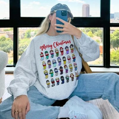 My Hero Anime Merry Christmas Sweatshirt Hoodie Legends Anime MHA Vintage Graphic Shirt Anime Fan Gifts