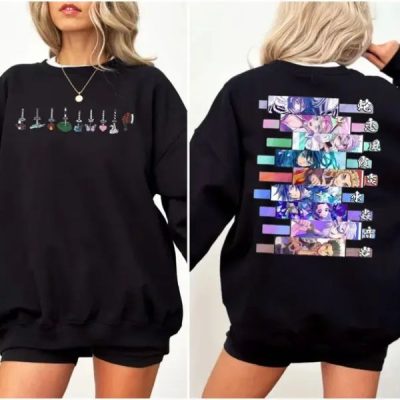 Demon Slayer Hashira Characters T Shirt Sweatshirt Hoodie, Kimetsu No Yaiba Anime Tee, Gift For Fan, Unisex Sweater Pullover Tee