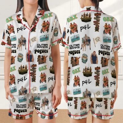Outer Banks Pajamas Set, OBX Pajama, Pogues 4 Life Sleep Wear, JJ Maybank Pjm Set