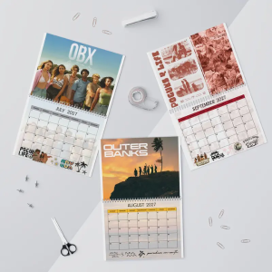 Outer Banks 2026 2027 Calendar, OBX New Year Calendar, Pougues For Life Merch, Gift For Fans