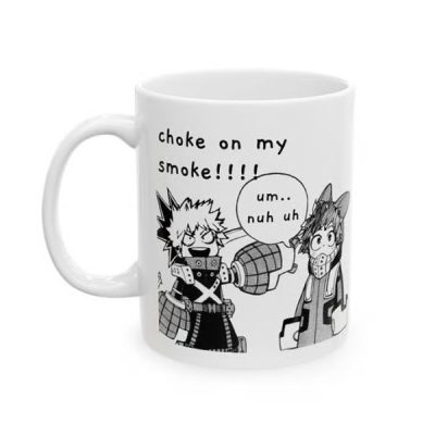 My Hero Academia MHA Deku Bakugo Choke On My Spoke Anime Manga Mug