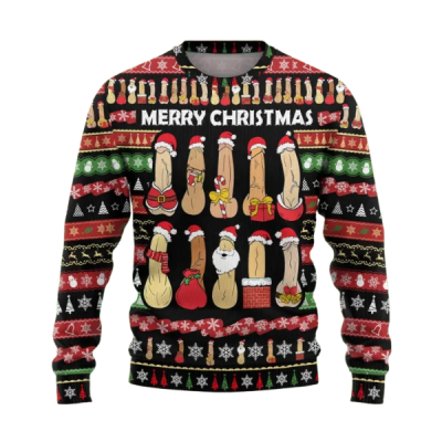 Dirty Ugly Cockmas Christmas Sweater, All I Want For Christmas Sweater, Funny Xmas Sweater, Sweater Family, Sweaters For Men Women, Kid