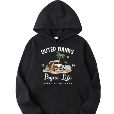 Outer Banks Pogue Life Sweatshirt Hoodies T-shirt, North Carolina Outer Banks, Men Women Pullover Hoodies Sweatshirt, Sweatshirt For Fall & Winter