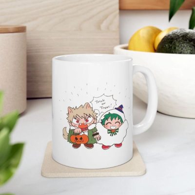 Chibi Baku x Deku Cute Anime Manga Coffee Tea Mug