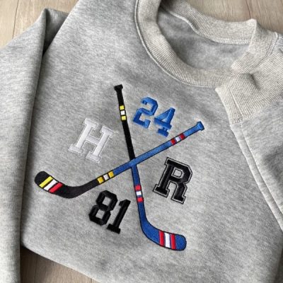 Team Hollanov Embroidered Sweatshirt, Heated Rivalry Movie Inspired Unisex Crewneck, LGBT Hockey Romance Shirt,