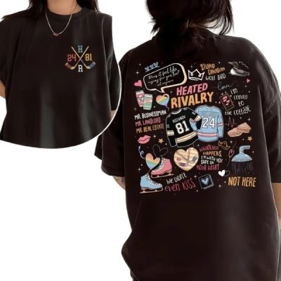 Heated Rivalry Romance Graphic Teddy T-Shirt