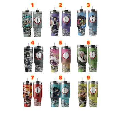 Deamon Slayer Manga Anime Inspired Insulated 40 OZ Tumbler