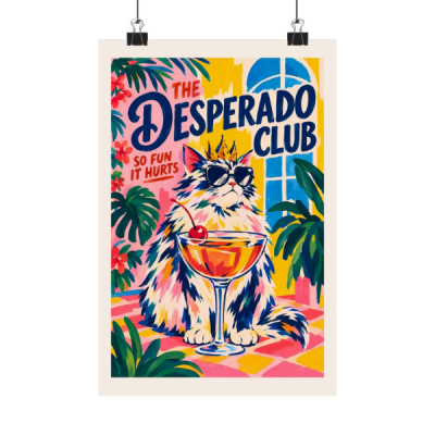 NO FRAME Desperado Club Princess Donut Matte Vertical Poster
