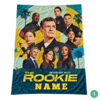 The Rookie Personalized Name Blanket
