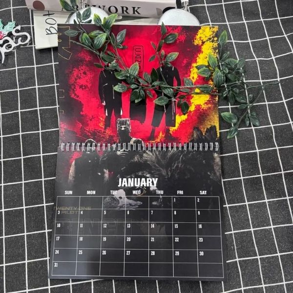 Twenty One Pilots 2027 Concert Calendar, Tyler Joseph and Josh Dun Live Photo Wall Calendar, Limited Edition Fan Gift