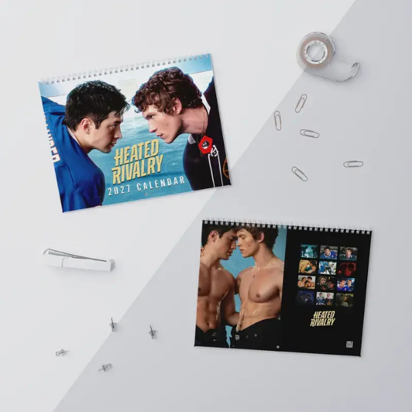 Heated Rivalry 2027 Calendar, Hollander Rozanov Couple Calendar, Trendy Gift For Fans