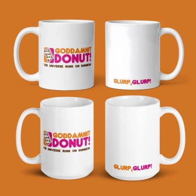 Goddamnit Donut Coffee Mug Dungeon Crawler Carl Double-Sided 11oz  15oz Mug