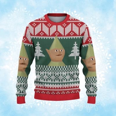 RuneScapeMeme Christmas Ugly Sweater, Funny Ugly Xmas Knit, Old School Gaming Gift For Him