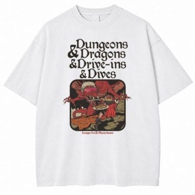 Dungeon Dragon Dive ins and Dives, Graphic TShirt, Y2K style, Guy fieri Tshirt, Vintage Comfort Colors Shirt
