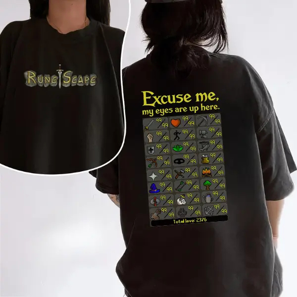 2376 Skills OSRS 2 Sided Shirt, Old School RuneScape Ugly Christmas Sweatshirt, Unisex Sweatshirt Hoodie