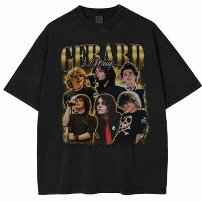 Vintage Gerrard Way Bootleg MCR Tshirt Sweatshirt Hoodie