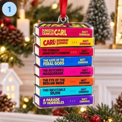 Dungeon Crawler Carl Book Stack Ornament