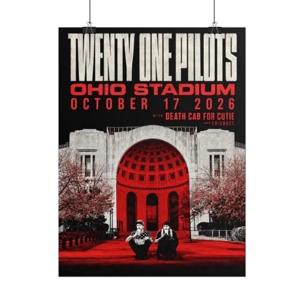 NO FRAME Twenty One Pilots Ohio Hometown Show Rolled Poster