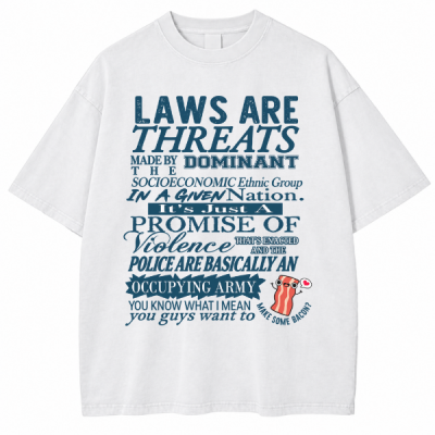 Laws Are Threats D&D Dungeons And Dragons DnD 1 Sided Shirt