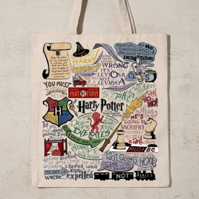Harry Potter Quotes Tote Bag