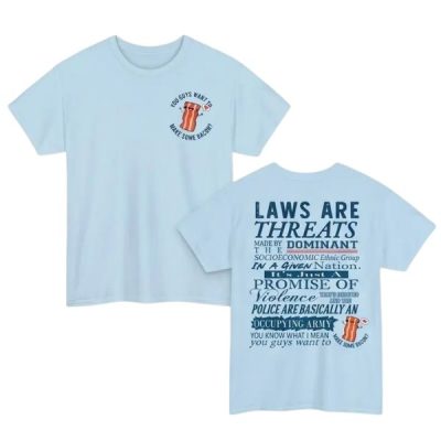 Laws Are Threats D&D Dungeons And Dragons DnD 2 Side Shirt