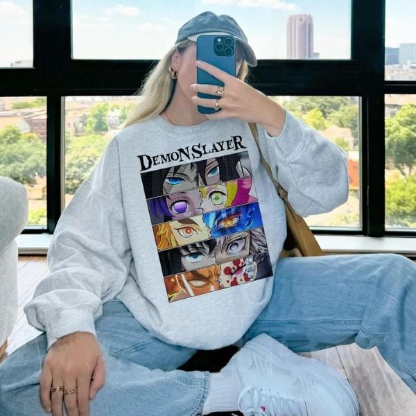 Vintage Japanese Streetwear Softstyle T-Shirt Dem0n Slayer Anime Sweatshirt Hoodie