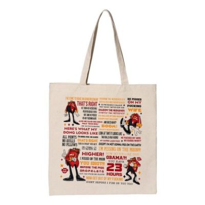 Funny Shadow the Hedgehog Announcement Quote Tote Bag
