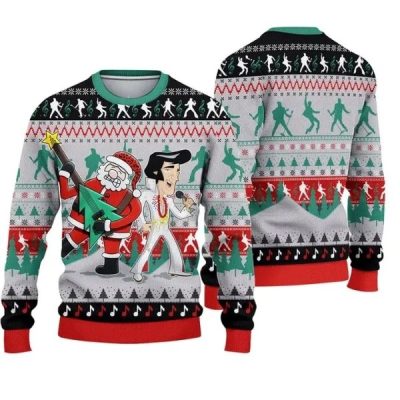 Elvis Presley Christmas Ugly Sweater