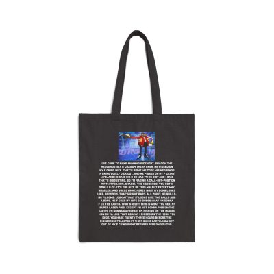 Funny Shadow the Hedgehog Announcement Quote Ver 2 Tote Bag