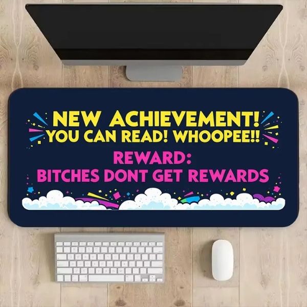 New Achievement Gaming Mouse Pad Large Desk Mat, Dungeon Crawler Carl, DCC, Princess Donut DCC Mongo, Fantasy Gift
