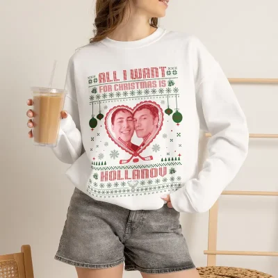 All I Want For Christmas Is Hollanov Shirt, Heated Rivalry Christmas Sweatshirt, Hoodie
