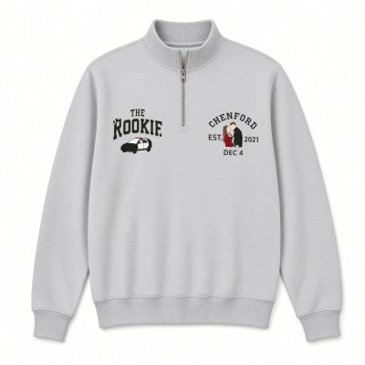 Embroidery The Rookie Zip Hoodie